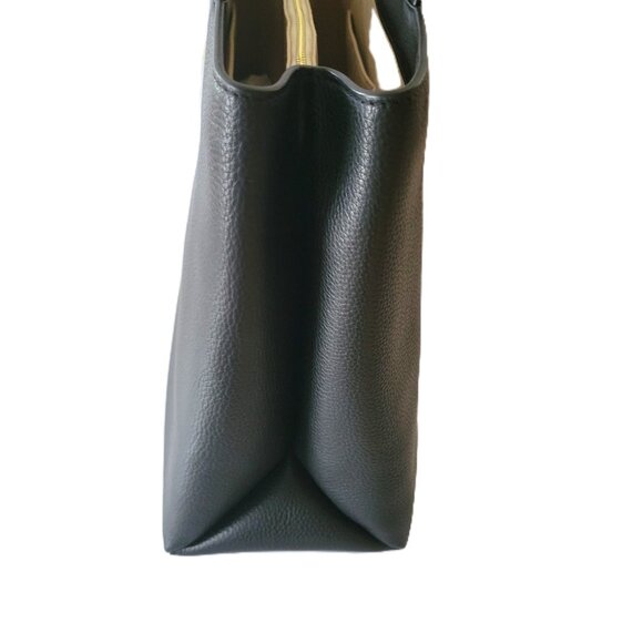 Tory Burch Britten Tote Handbag Black Pebbled Leather 162817 - Picture 3 of 7